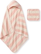 Hooded Woven Terry Towels Organic Cotton, Unisex Bath Essentials, Soft Nursery