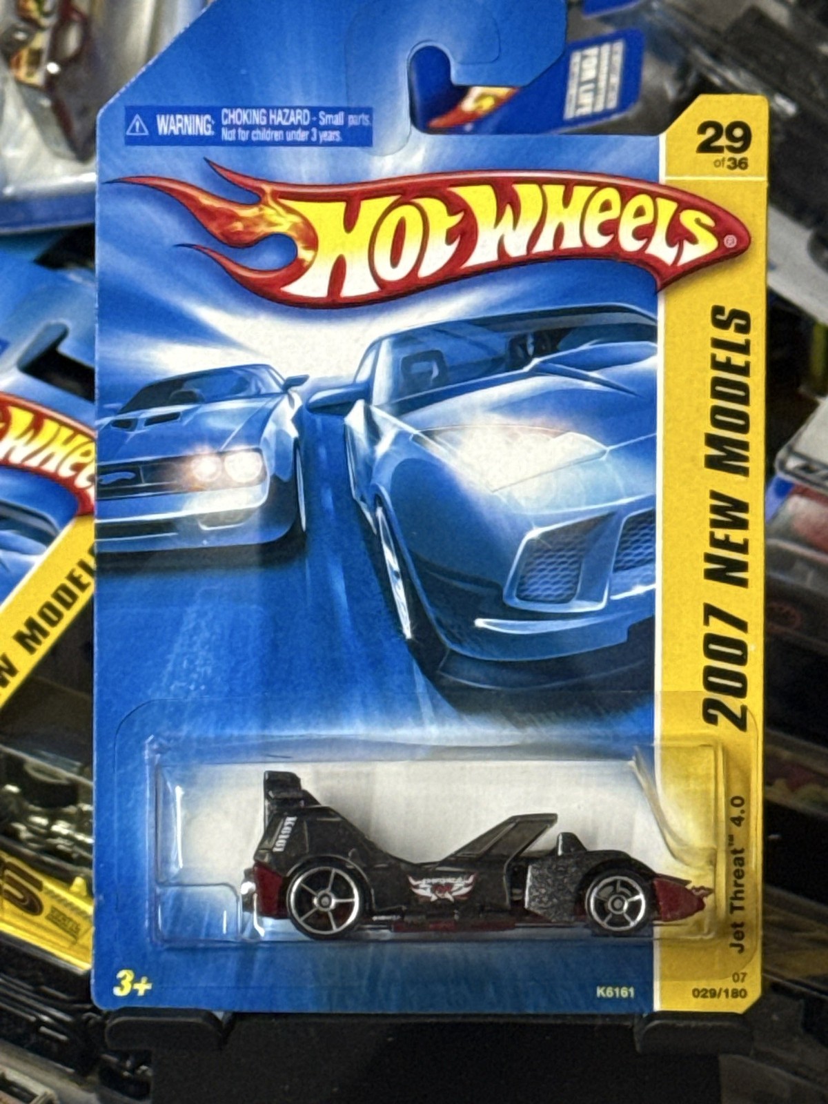 Hot Wheels 2007 New Models 29/36 Jet Threat 4.0 029/180 Black K6161