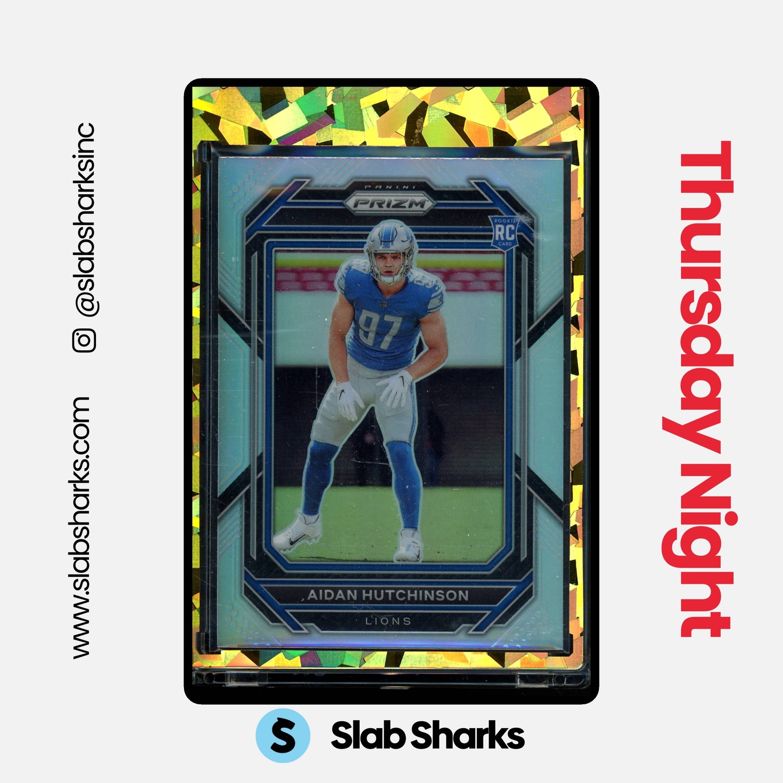 2022 PANINI PRIZM #340 AIDAN HUTCHINSON SILVER RC ROOKIE