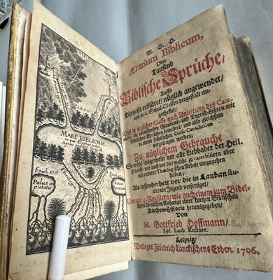 #ad Antique 18th Century M. Gottfried Hoffmann German Christian Catechesis Book $249.95
