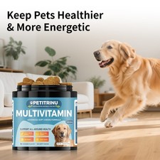Dog Multivitamin Chewable Vitamins Supplements with Glucosamine 120 Chews