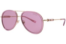 Versace VE2260 100284 Sunglasses Pink Transparent/Pink Pilot 60mm