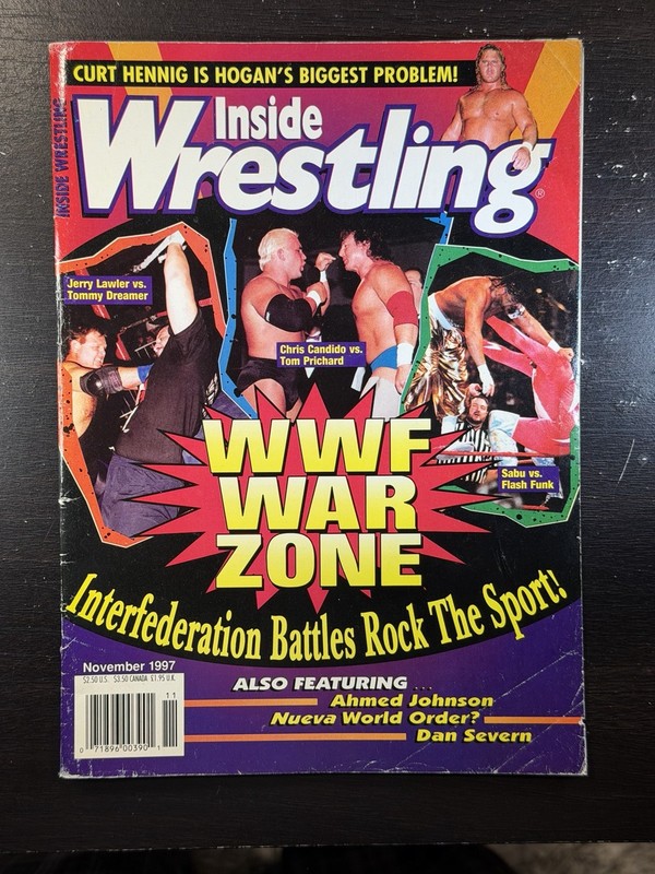 Inside Wrestling Nov 1997 – WWF War Zone Cover – Good Condition – Complete