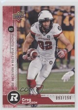 2018 Upper Deck CFL Red 93/150 Greg Ellingson #85 2bu