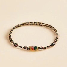 1x Colorful Woven Bracelet Tibetan Good Lucky Charm Rope Bracelet Bangles Knots