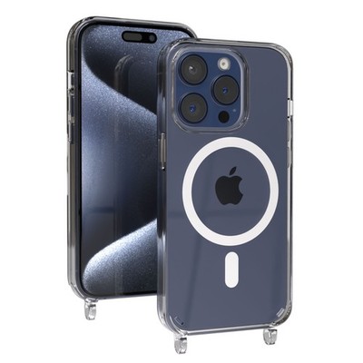 EAZY CASE für Apple iPhone 15 Pro Hülle mit Ösen für Handykette MagSafe robust
