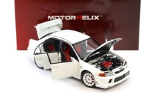 1/18 MOTORHELIX Mitsubishi Lancer EVO VI GSR T.M.E. White Diecast Model Car
