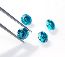 1.00 Ct Portuguese Cut Natural Blue Color Lab Grown CVD Diamond VVS1 Certified