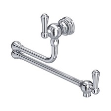 NEW Perrin & Rowe 4799CP Pot Filler Kitchen Tap with Lever CHROME BR4183
