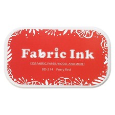 Ink Pads for Stamps, 3.7x2.2 Inch Fabric Ink Pad, Red