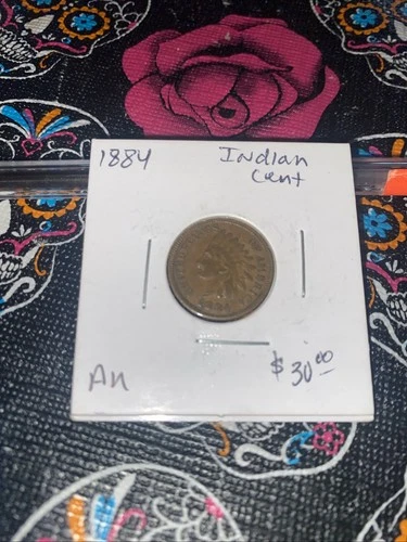 1884 Indian Cent AU. $20