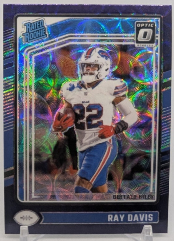 🏈2024 Panini Donruss Optic Ray Davis Purple Scope #283 RC Rookie - Bills🏈
