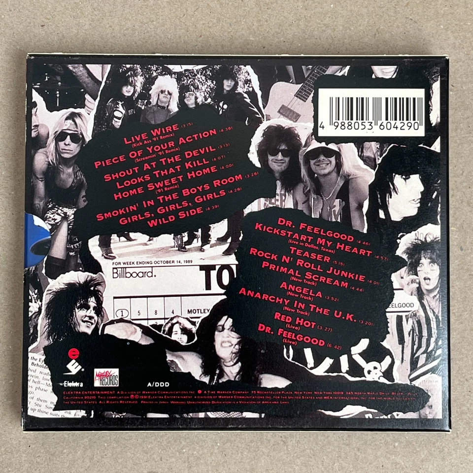 JAPAN 1st press - Mötley Crüe – Decade Of Decadence '81-'91  -Sticker _ WMC5-429 - Image 2 of 4