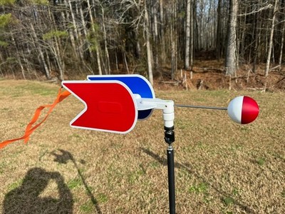 Precision Breeze Dual Wind Indicator   Magnetic Fins
