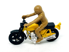 S  Matchbox Lesney Superfast 18 Hondarora in deep yellow, tan driver, mint!