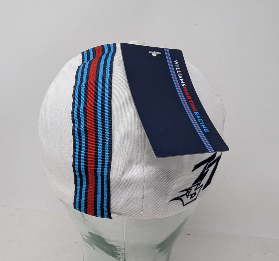Gorra Williams Martini Racing ajuste flexible talla única blanca F1 carreras para hombre Foto 3 de 4