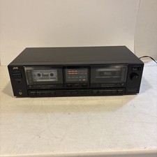 JVC TD-W301 Stereo Cassette Deck Dual Auto Reverse Dolby - TESTED 