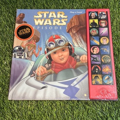 Star Wars Episode I Play-A-Sound Book NEW Sealed Phantom Menace 