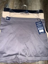 Nautica  Womens Shaping Shorts Underwear Panties Mild Control 3-Pair  XL