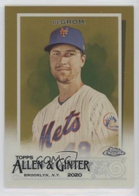 2020 Topps Allen & Ginter Chrome Gold Refractor 7/50 Jacob deGrom #146 k4s