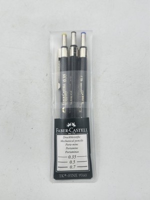 Faber-Castell TK-Fine 9760 Mechanical Pencil Set 0.35 0.5 0.7mm Germany Drafting