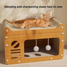 Durable Double Layer Vertical Cat Scratcher Bed Stylish Corrugated Nest Lounge
