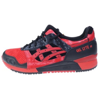 ASICS XRED SPIDER GEL-LYTE III OG Red 3 Low Cut SNEAKERS US9 27cm Black Used cdb