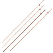 4 Foot Copper Grounding Rod, 3/8" Dia. Bonded Ground 3/8''x4', copper