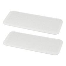 2 Pcs Felt Base Shaper 12x5 Inch, Bag Bottom Shaper Pad Oval White