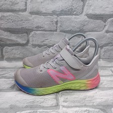 New Balance Fresh Foam Arishi v4 Bungee Lace Grey Purple Kids Size 3