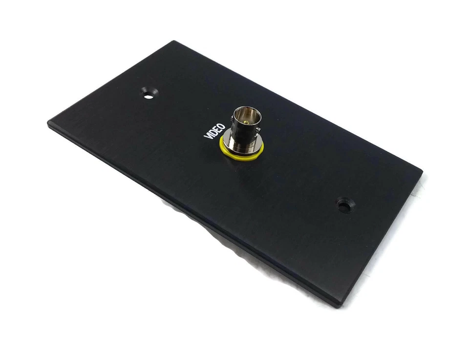 Video Wall Aluminium Plate Single Bnc Female Female Yellow Wp 1g Black - Image 2 of 2
