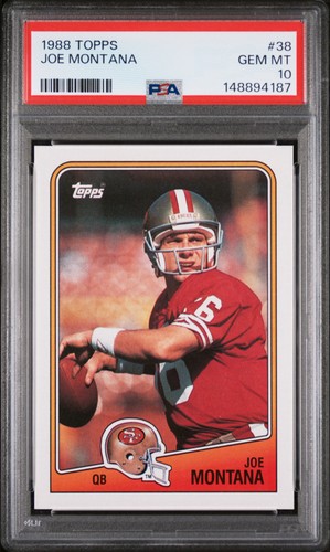 1988 TOPPS #38 JOE MONTANA PSA 10