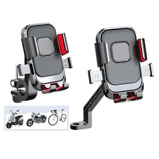 Motorcycle  Bike Phone Holder 360  Rotation Shockproof Universal Mount