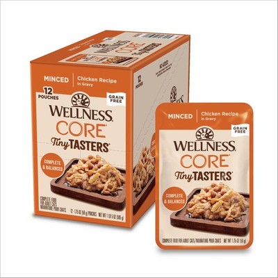 CORE Tiny Tasters Minced Adult Wet Cat Food Natural Protein-Rich Grain Free 1...