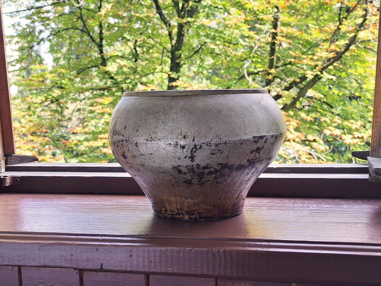 Vintage cast iron pot for cooking in the oven - Ukraine 1920-30s