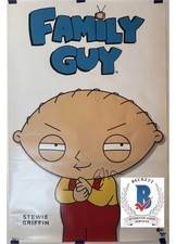 Seth MacFarlane signed Family  Guy Stewie Griffin 23X34 poster autograph Beckett