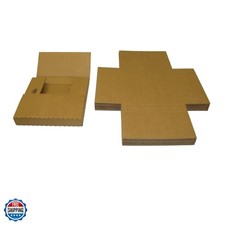 7" 45RPM Vinyl Record Shipping Mailers - Adjustable Multi-Depth Kraft Brown -...