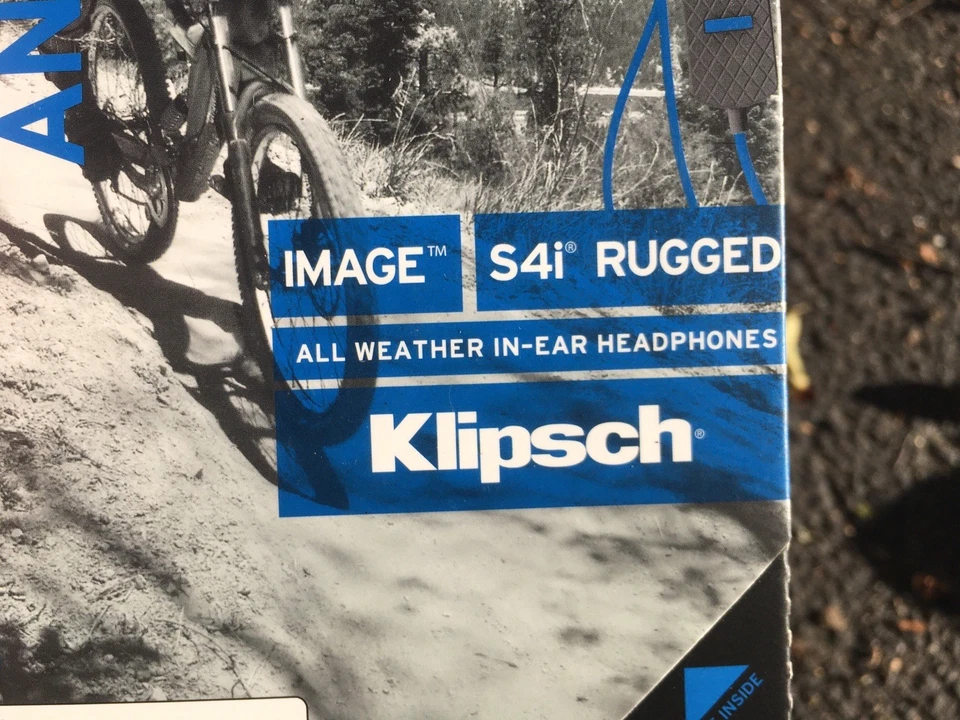 NEW & SEALED Klipsch Image S4i Rugged In-ear sports headphones (Blue) - Image 2 of 4