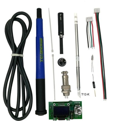 T12 Soldering Iron for HAKKO Temperature Controller w/ 9501 Handle Station OLED