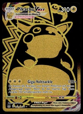 Pikachu VMAX TG29/TG30 Lost Origin Trainer Gallery NM Pokemon Karte Deutsch