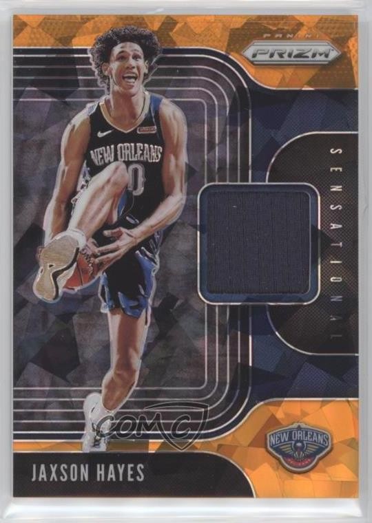 2019-20 Prizm Sensational Swatches Jersey Orange Ice Jaxson Hayes Rookie RC 00ix