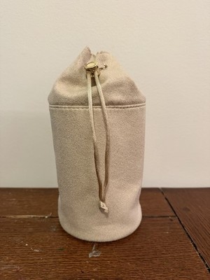 Bvlgari Parfums Travel Pouch Bag Emirates Exclusive Suede Cosmetic Bag