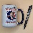 Donald Trump 18 oz Coffee Mug – 45th & 47th President – Make America Great Again