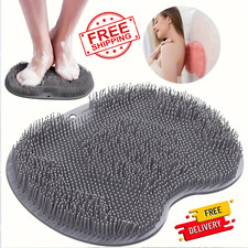 Silicone Foot Back Scrubber Mat Non-Slip Bath Massage Mat Dead Skin Remover