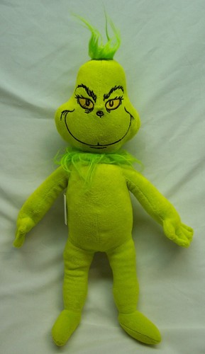 Dr. Seuss SOFT GREEN THE GRINCH WHO STOLE CHRISTMAS 15" Plush STUFFED ANIMAL Toy - Picture 1 of 4