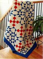 West Point Quilt Pattern Pieced NM