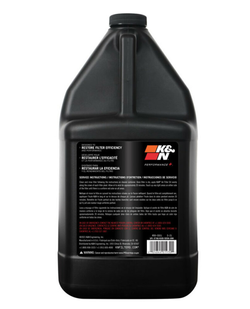 K&N Fit 1 Gallon Air Filter Oil eBay