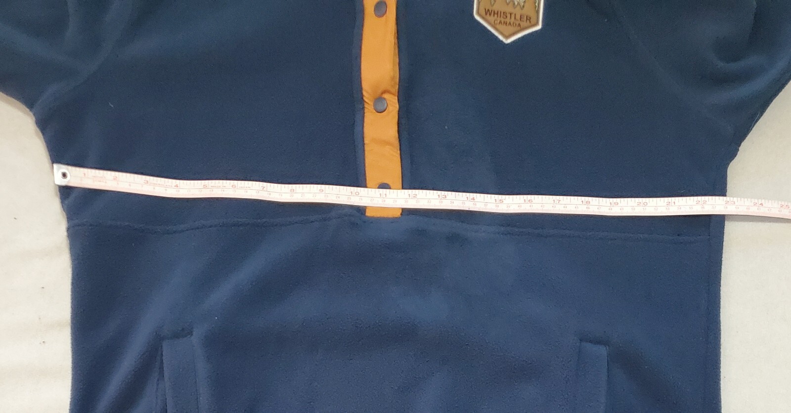 Initial Attraction Whistler CANADA Button Blue Ye… - image 5