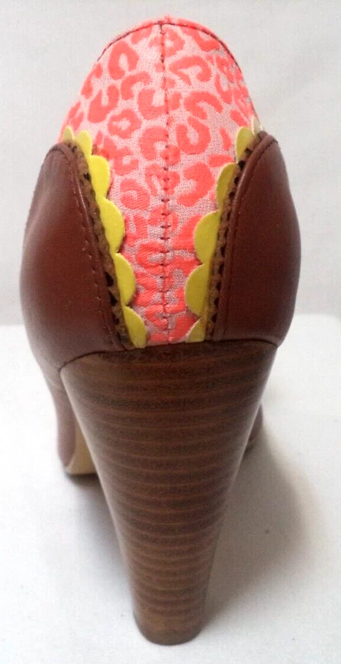 Botines de cuero Poetic Licence con lazo satinado marrón talla 40,5 o 9 Foto 3 de 4