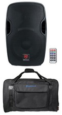 Rockville BPA12 12" Bluetooth 600 Watt DJ PA Speaker Carry Bag